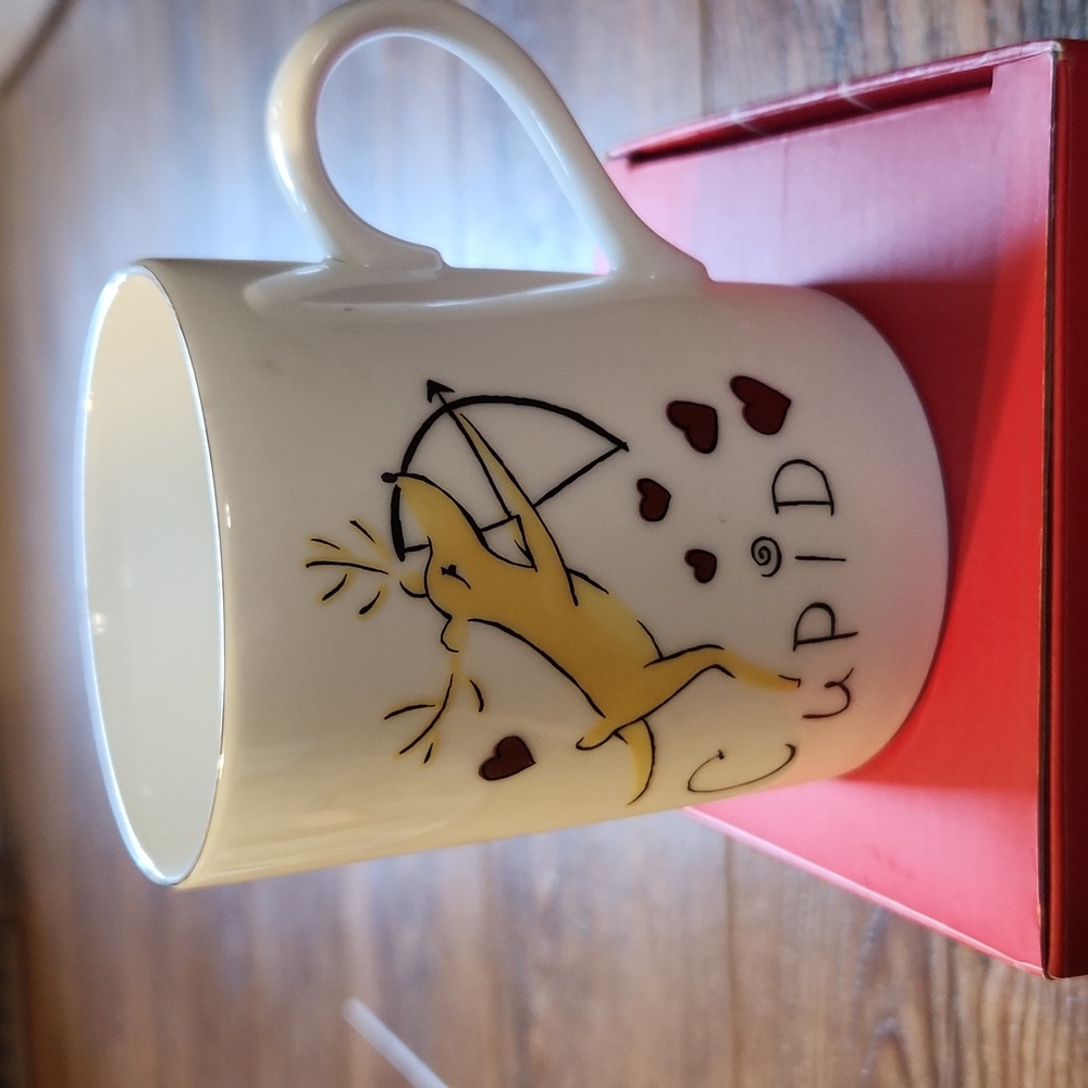 Pottery Barn Vintage Collectible Reindeer Mug "Cupid" EUC